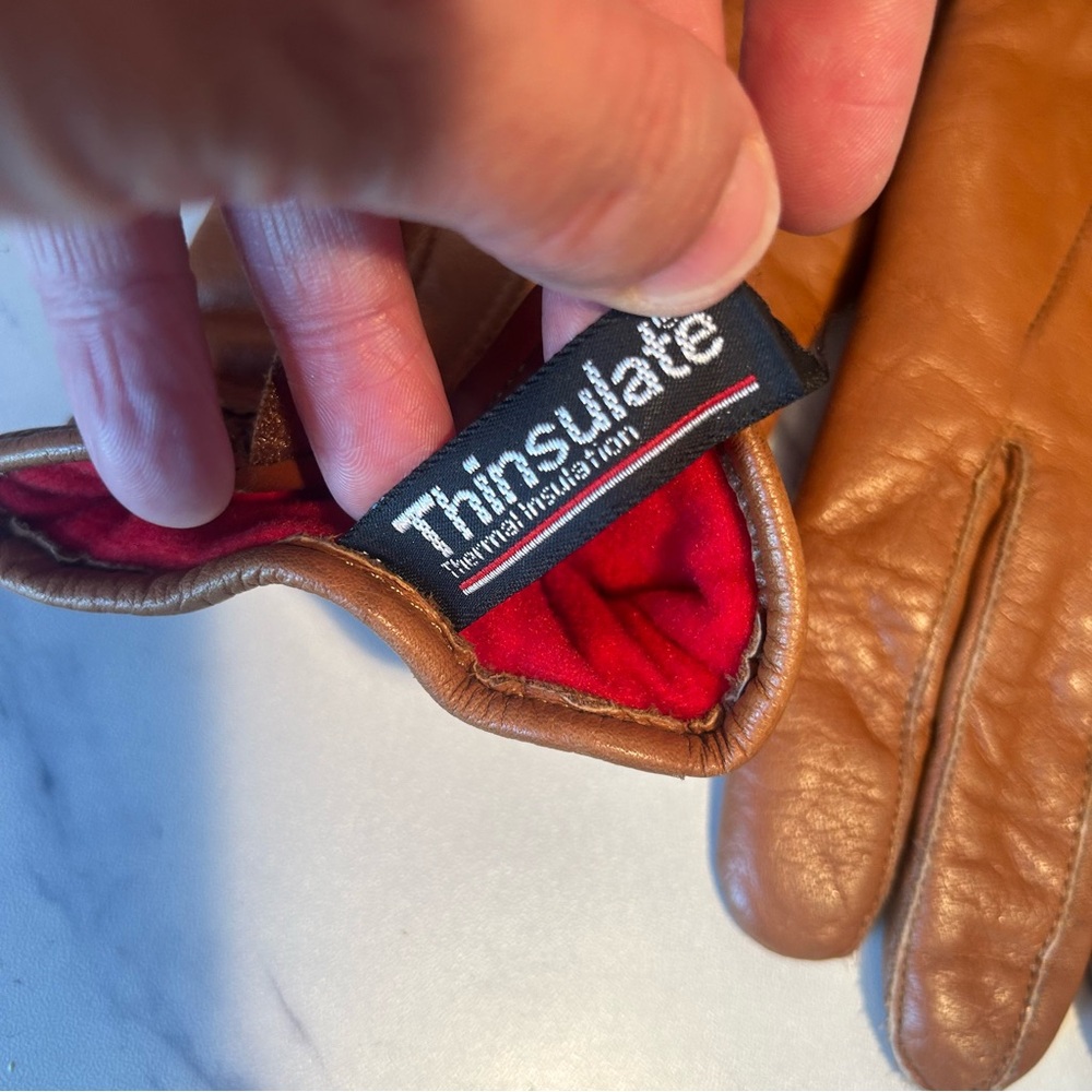 Leaf 3/$15 Eddie Bauer Leather Gloves - Picture 11 of 14